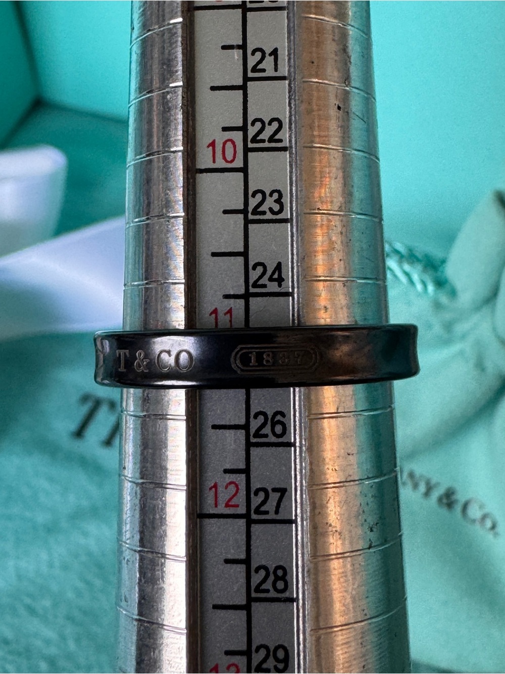 Tiffany & Co. Black 1837 Titanium Ring